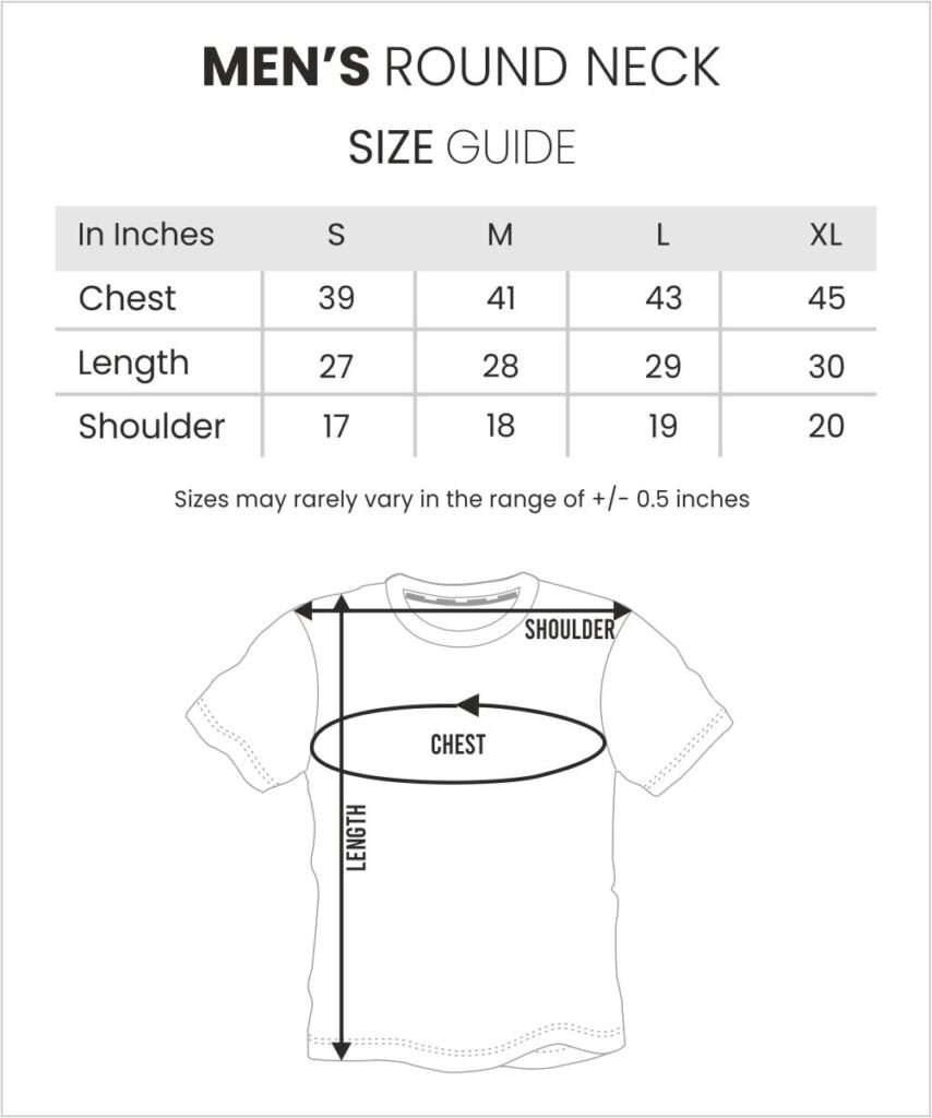 ALY & VAL T SHIRT SIZE CHART