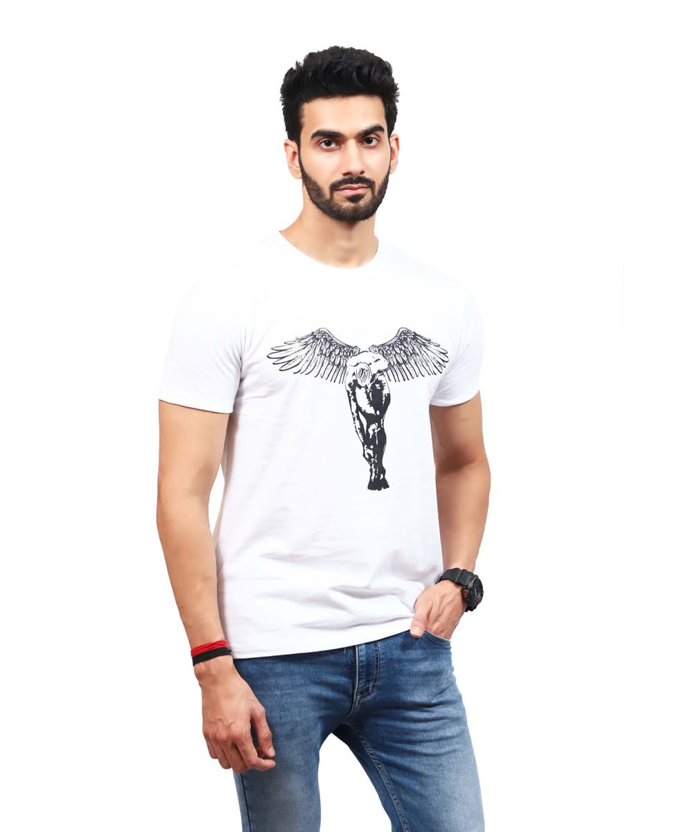 white-round-neck-t-shirt-with-angel-print-in-front-with-black