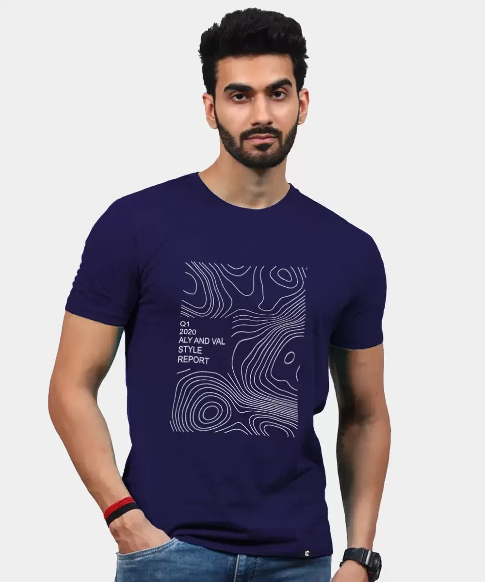 blue-colour-t-shirt-with-print-abstract