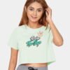 Pastel-green-crop-top-with-statement-print-raise-the-bar