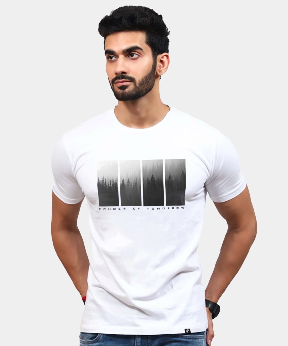 Echoes Of Tomorrow – Round Neck Regular Fit T-shirt