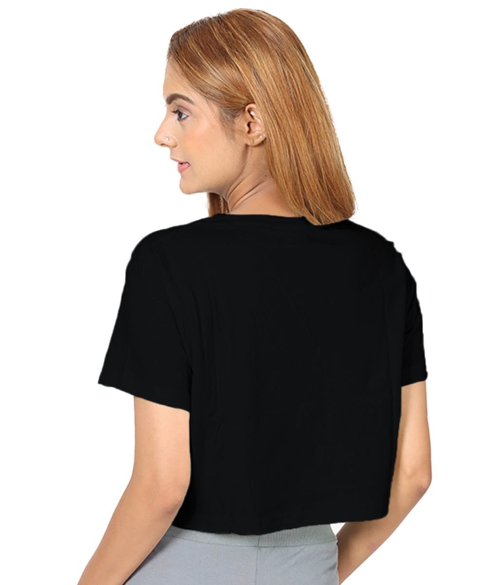 Buy Boo Crop Top - Black Crop Top For Women - Aly&Val