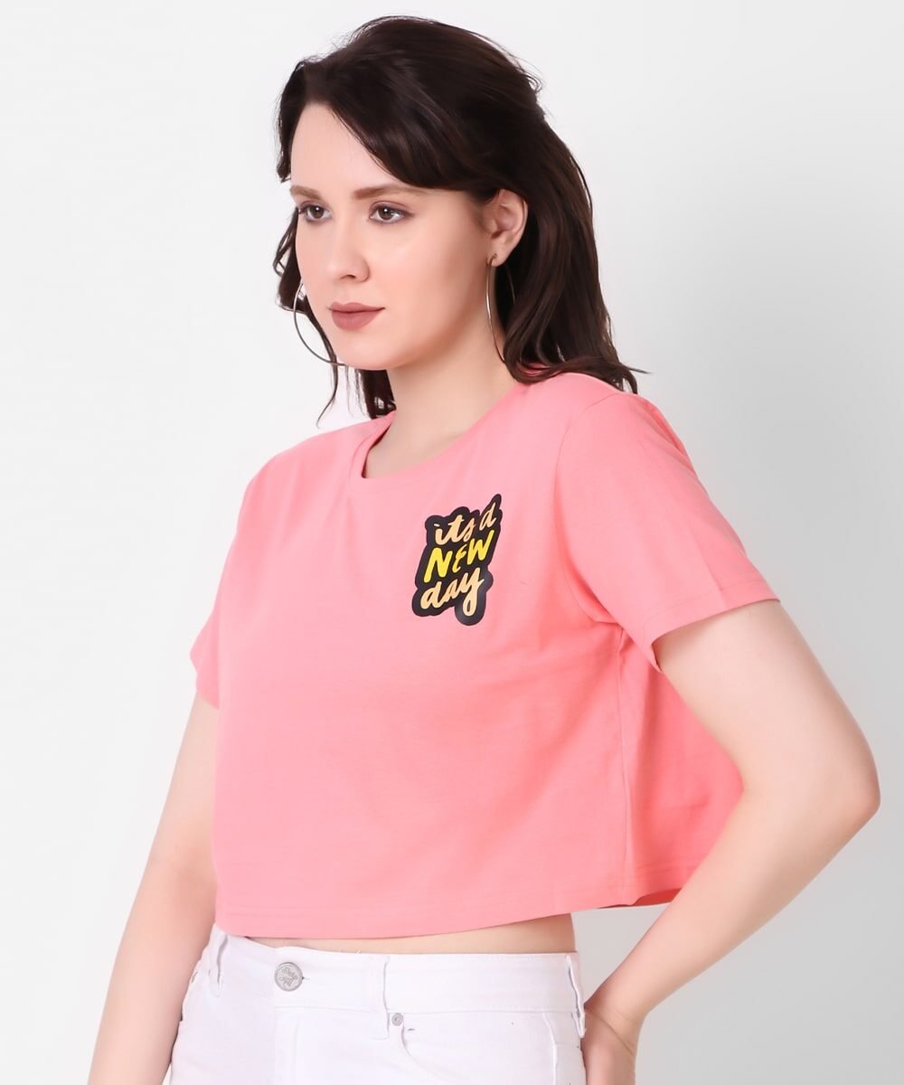 dark-pink-crop-top-with-statement-its-a-new-day-in-front